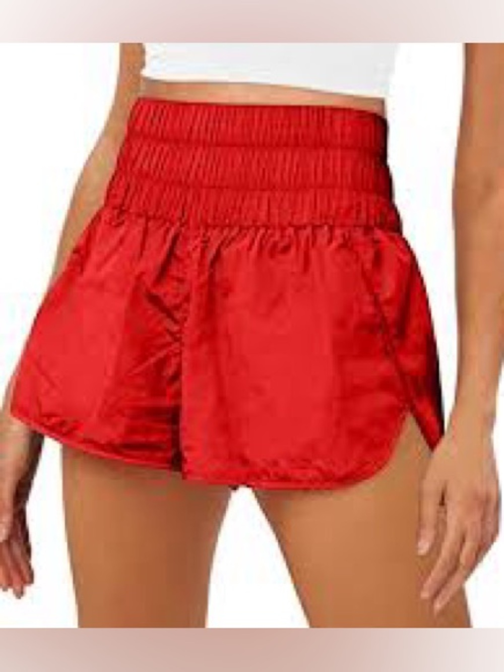 Free People FP Movement The Way Home shorts orange red size medium EUC